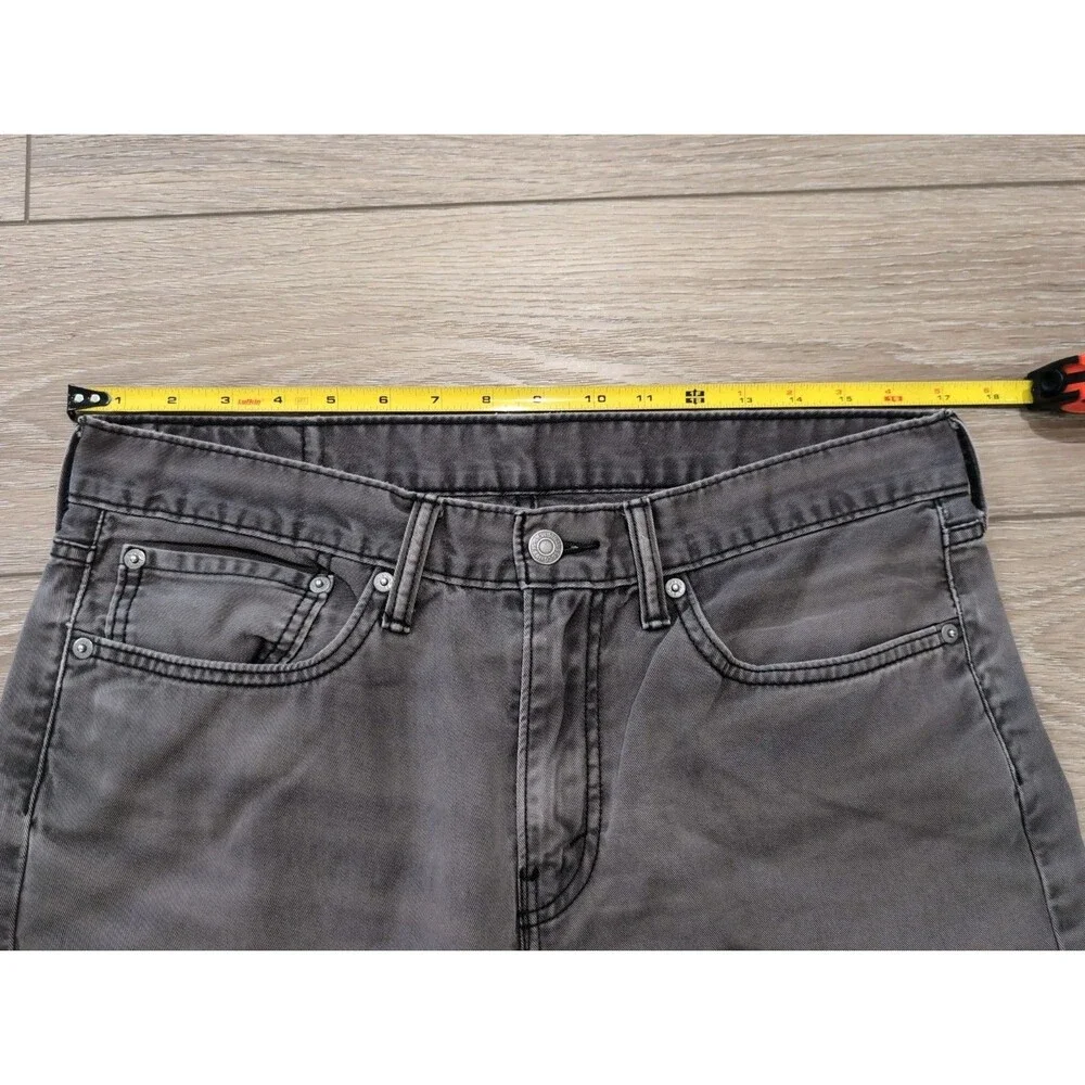 LEVI'S 514 DENIM JEANS MENS SIZE 34X30 MEDIUM WASH GRAY STRAIGHT GUC